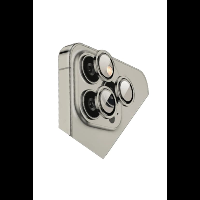 Newface Apple iPhone 15 Pro Max Bilvis Titan Kamera Lens - Titan Gri