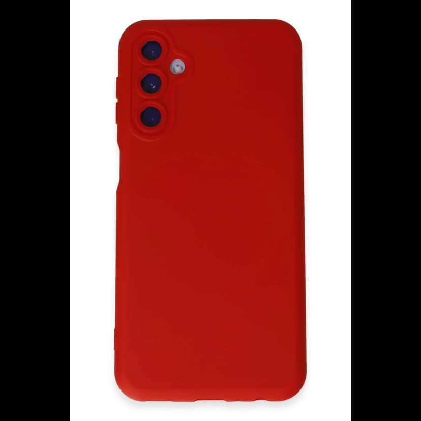 Newface Samsung Galaxy M34 5G Kılıf Nano içi Kadife Silikon - Kırmızı