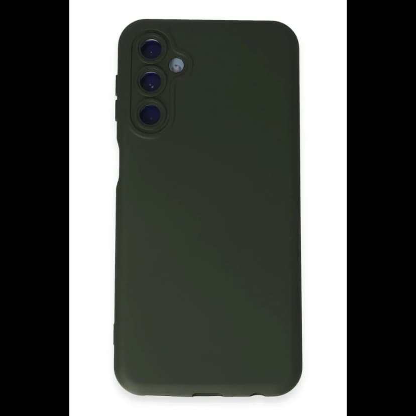 Newface Samsung Galaxy M14 5G Kılıf Nano içi Kadife Silikon - Koyu Yeşil