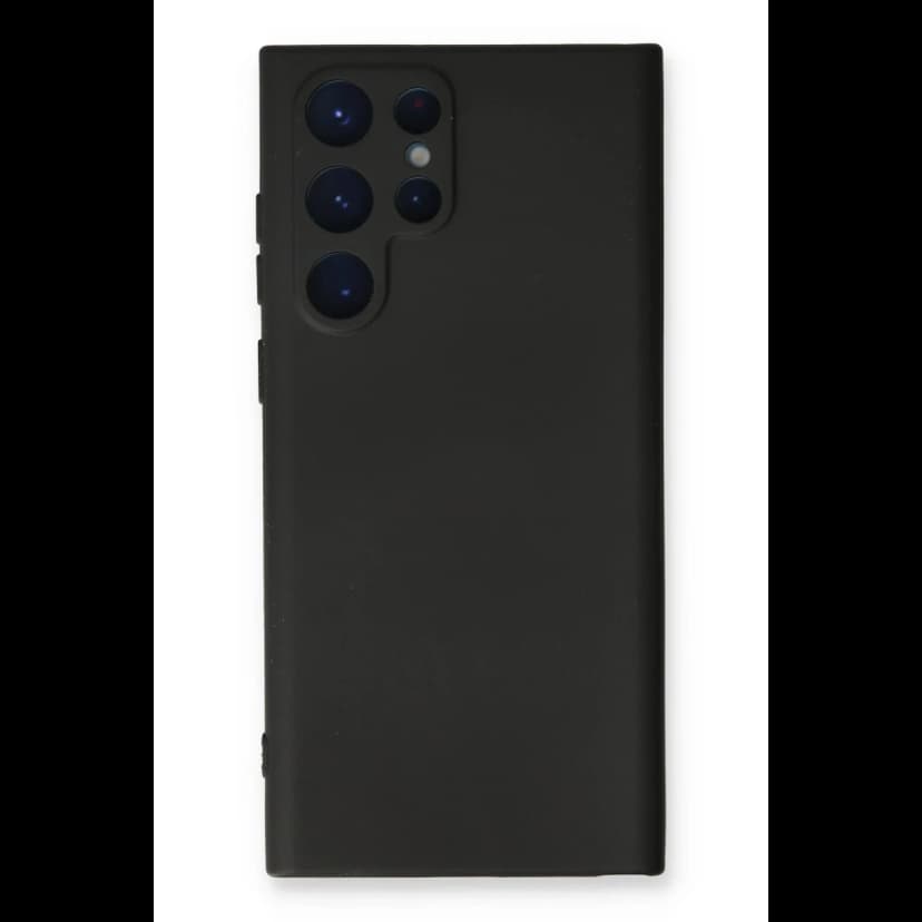 Newface Samsung Galaxy S23 Ultra Kılıf Nano içi Kadife Silikon - Siyah