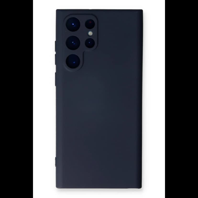 Newface Samsung Galaxy S23 Ultra Kılıf Nano içi Kadife Silikon - Lacivert