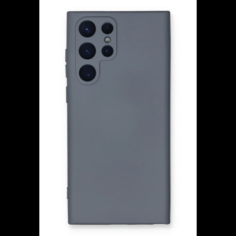 Newface Samsung Galaxy S23 Ultra Kılıf Nano içi Kadife Silikon - Gri
