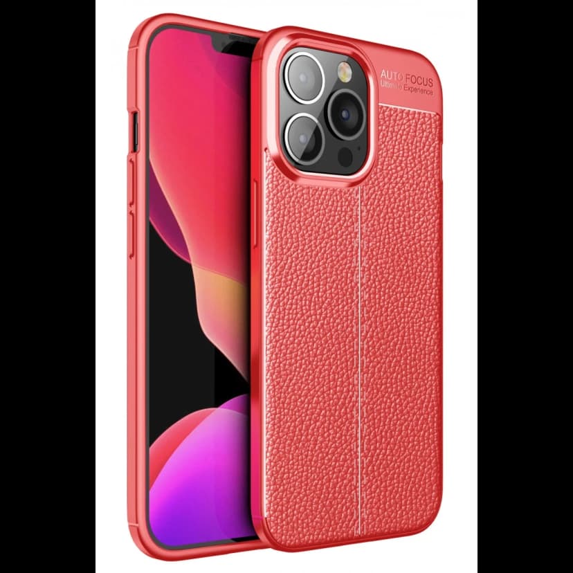 Newface Apple iPhone 13 Pro Max Kılıf Auto Focus Kapak - Kırmızı