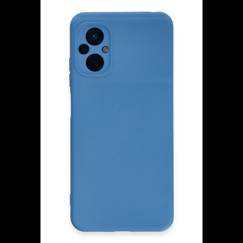 Newface Xiaomi Poco M5 Kılıf Nano içi Kadife Silikon - Mavi