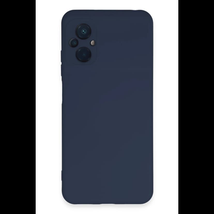 Newface Xiaomi Poco M5 Kılıf Nano içi Kadife Silikon - Lacivert
