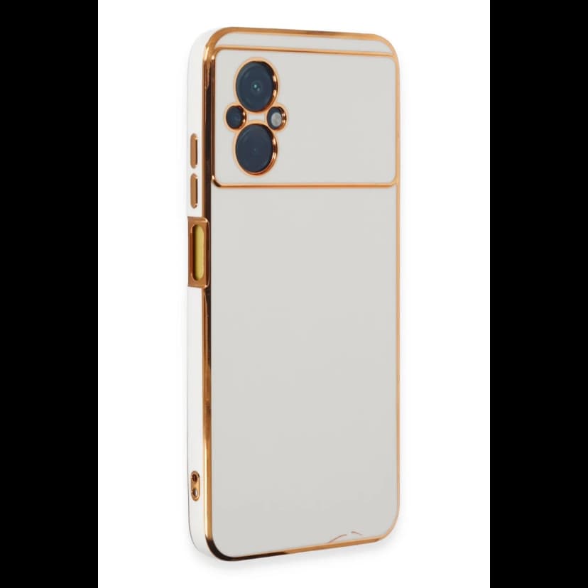 Newface Xiaomi Poco M5 Kılıf Volet Silikon - Beyaz