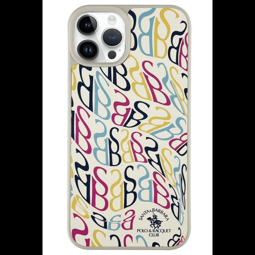 Santa Barbara Polo Racquet Club Apple iPhone 13 Pro Max Prudence Deri Kapak - Beyaz