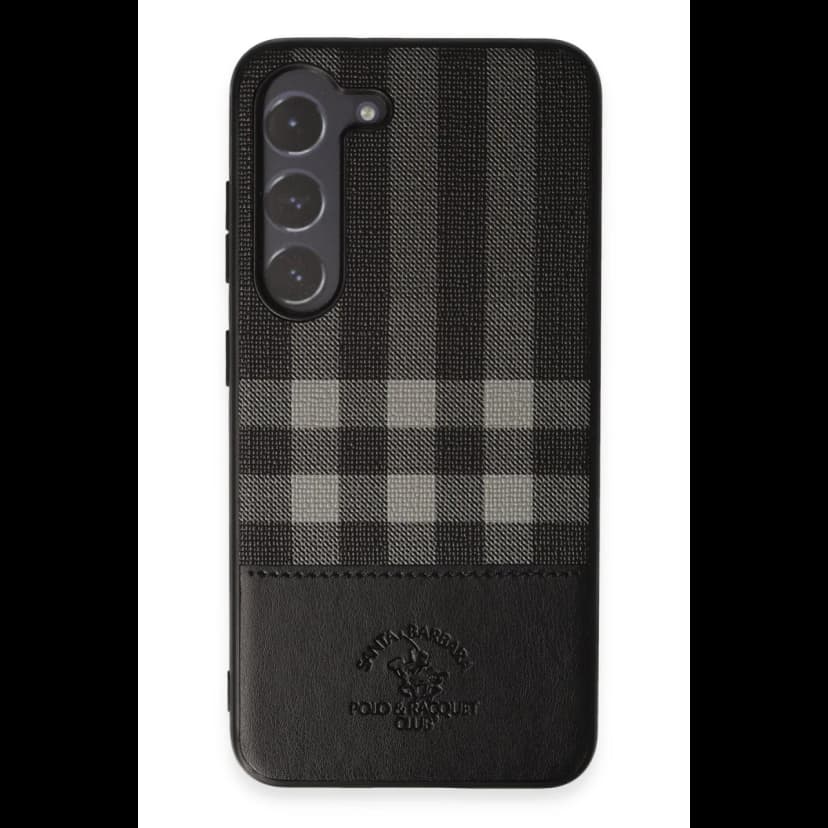 Santa Barbara Polo Racquet Club Samsung Galaxy S23 Plaid Kapak - Siyah
