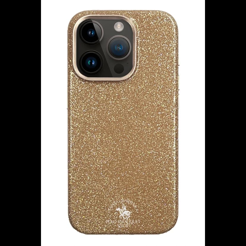 Santa Barbara Polo Racquet Club Apple iPhone 15 Pro Max Aurora Simli Kapak - Gold