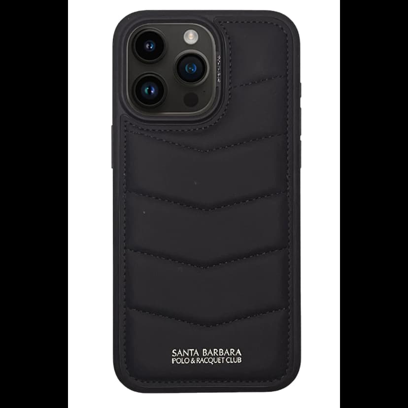 Santa Barbara Polo Racquet Club Apple iPhone 15 Pro Clyde Stand Kapak - Siyah