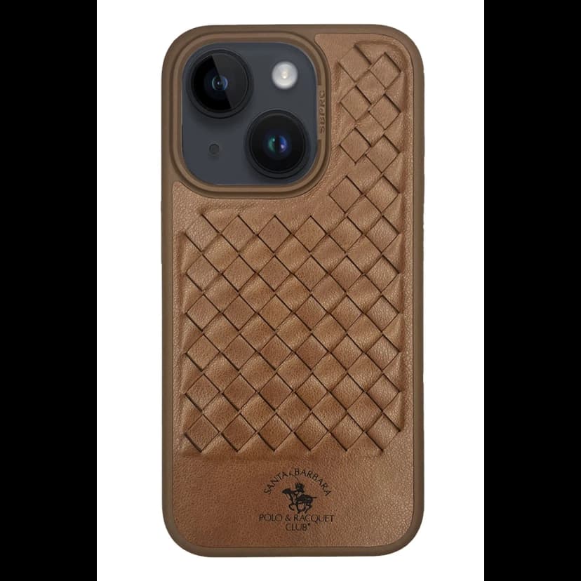 Santa Barbara Polo Racquet Club Apple iPhone 15 Plus Ravel Deri Kapak - Kahverengi