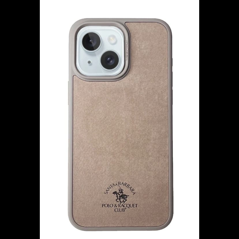 Santa Barbara Polo Racquet Club Apple iPhone 15 Myron Magsafe Kapak - Natural Grey