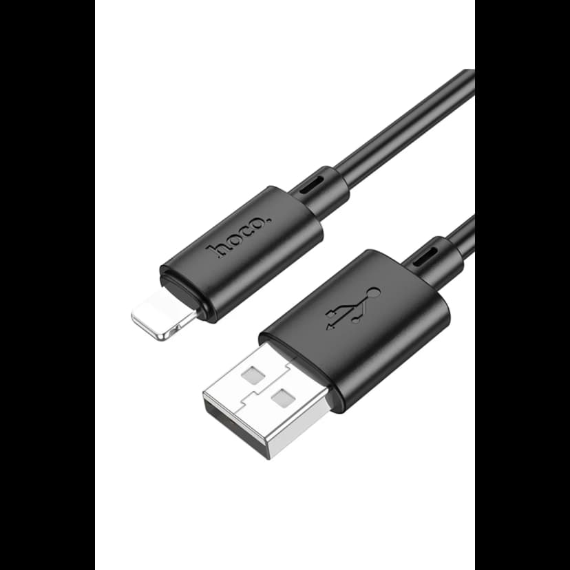 Hoco. X88 1M USB to Lightning Şarj Data Kablosu - Siyah
