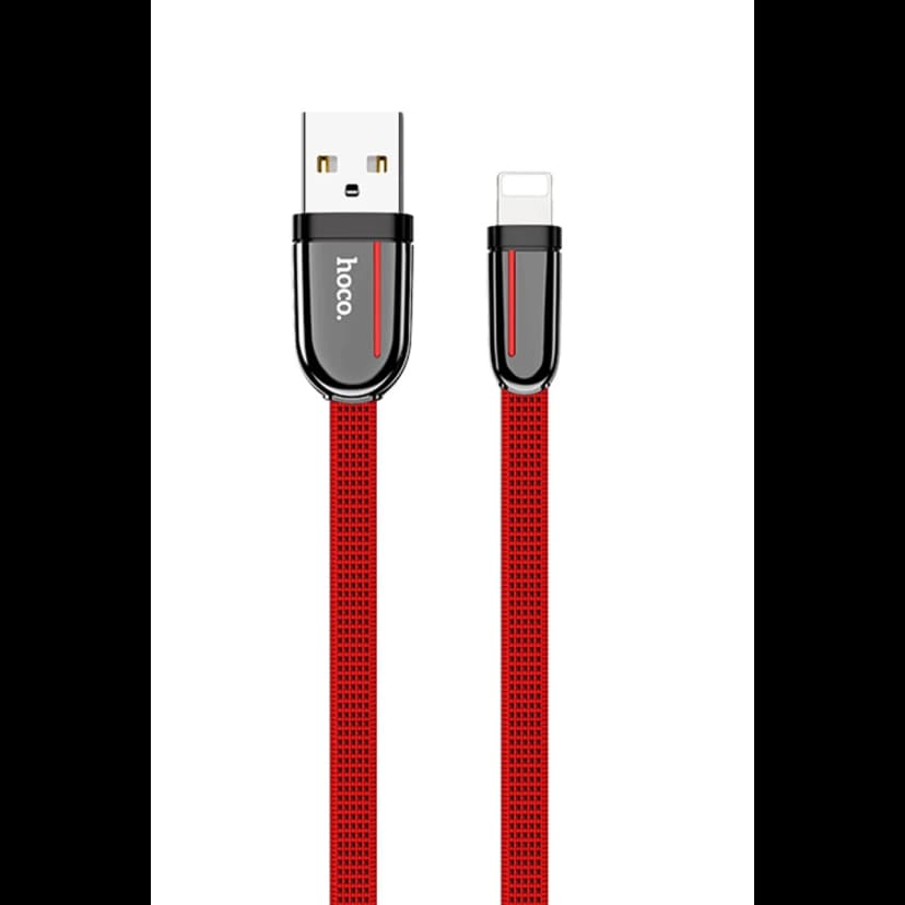 Hoco. U74 USB to Lightning Şarj Data Kablosu - Kırmızı