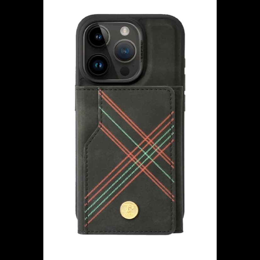 Santa Barbara Polo Racquet Club Apple iPhone 15 Pro Max Burke Manyetik Cüzdanlı Kapak - Siyah