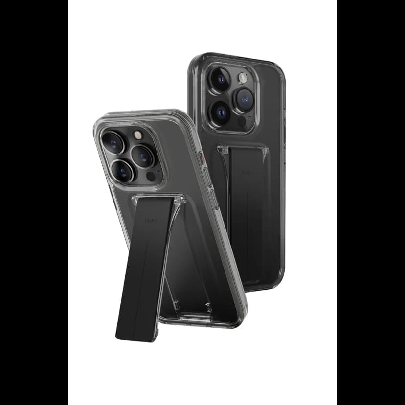 Uniq Apple iPhone 15 Pro Max Heldro Mount Standlı Kapak - Siyah