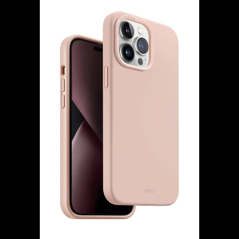 Uniq Apple iPhone 14 Pro Max Lino Silikon Kapak - Pembe