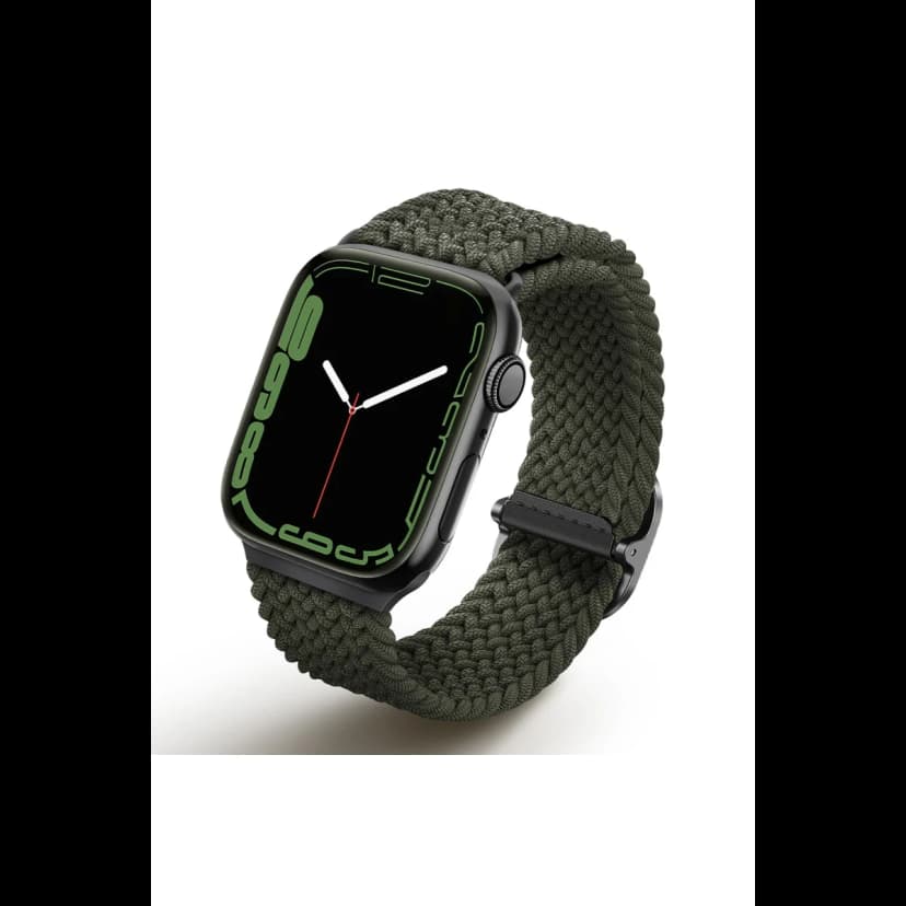 Uniq Apple Watch 41mm Aspen Örgülü Kordon - Yeşil