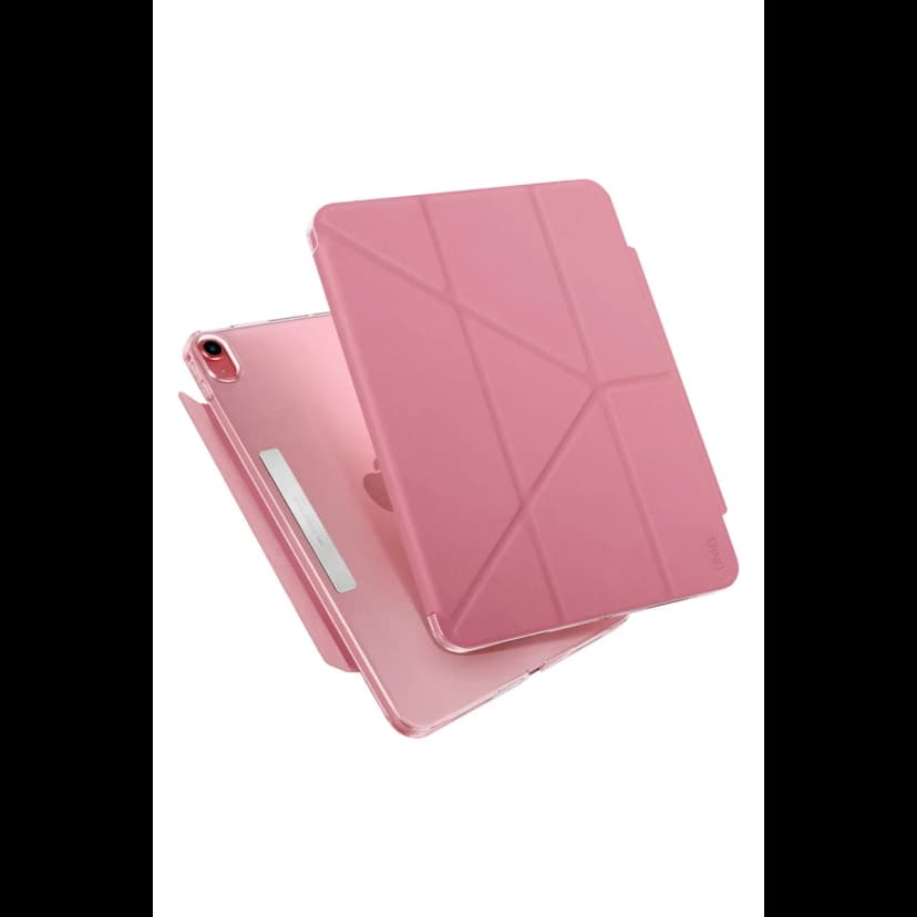 Uniq Apple iPad 2025 10.9 10.Nesil (A16) Camden Katlanabilir Tablet Kapak - Koyu Pembe