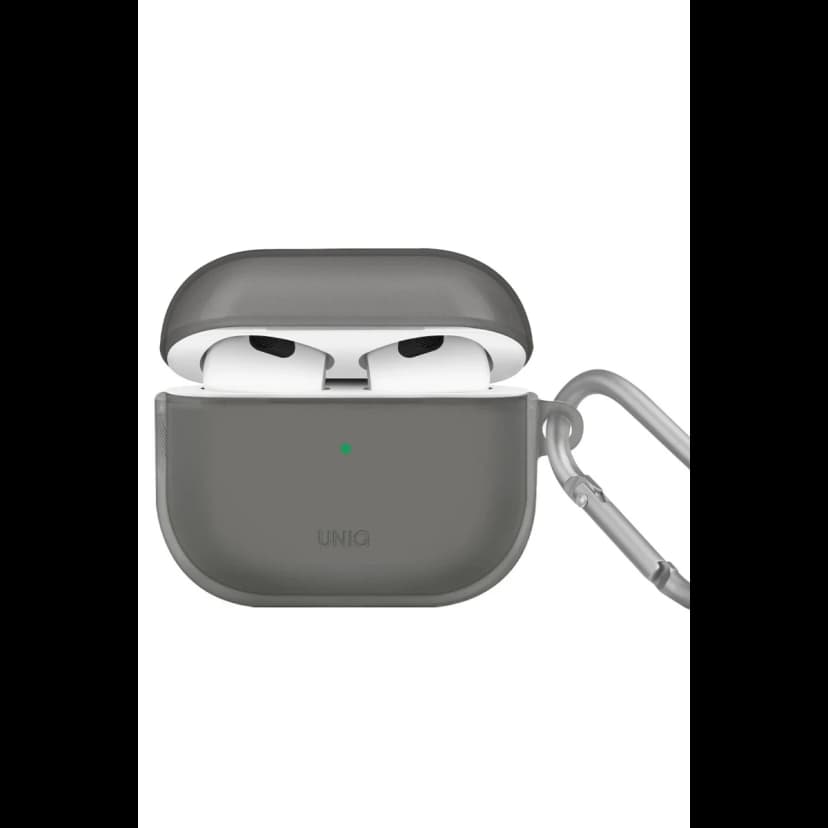 Uniq Apple Airpods 3 (3.nesil) Glase Silikon Kılıf - Siyah