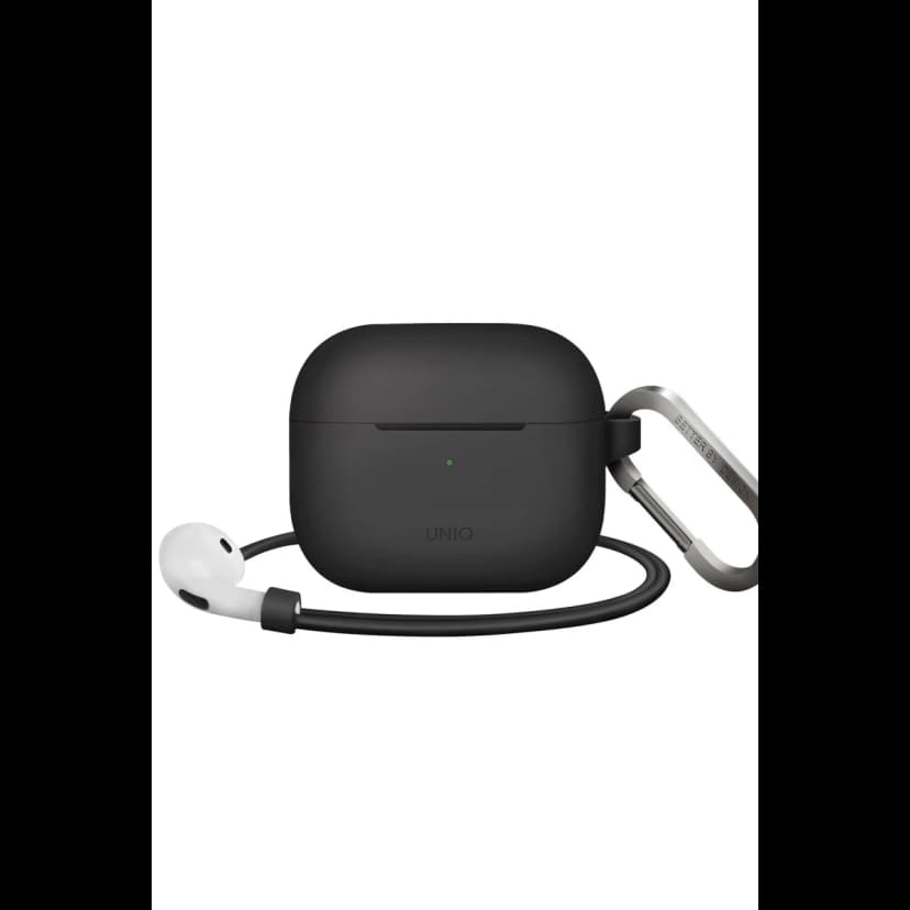 Uniq Apple Airpods 3 (3.nesil) Vencer Silikon Kılıf - Siyah