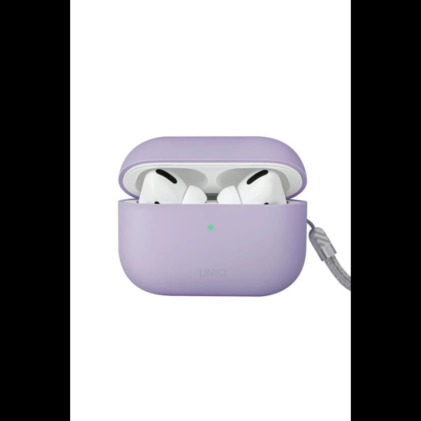 Uniq Apple Airpods Pro 2 (2.nesil) Lino Silikon Kılıf - Lila