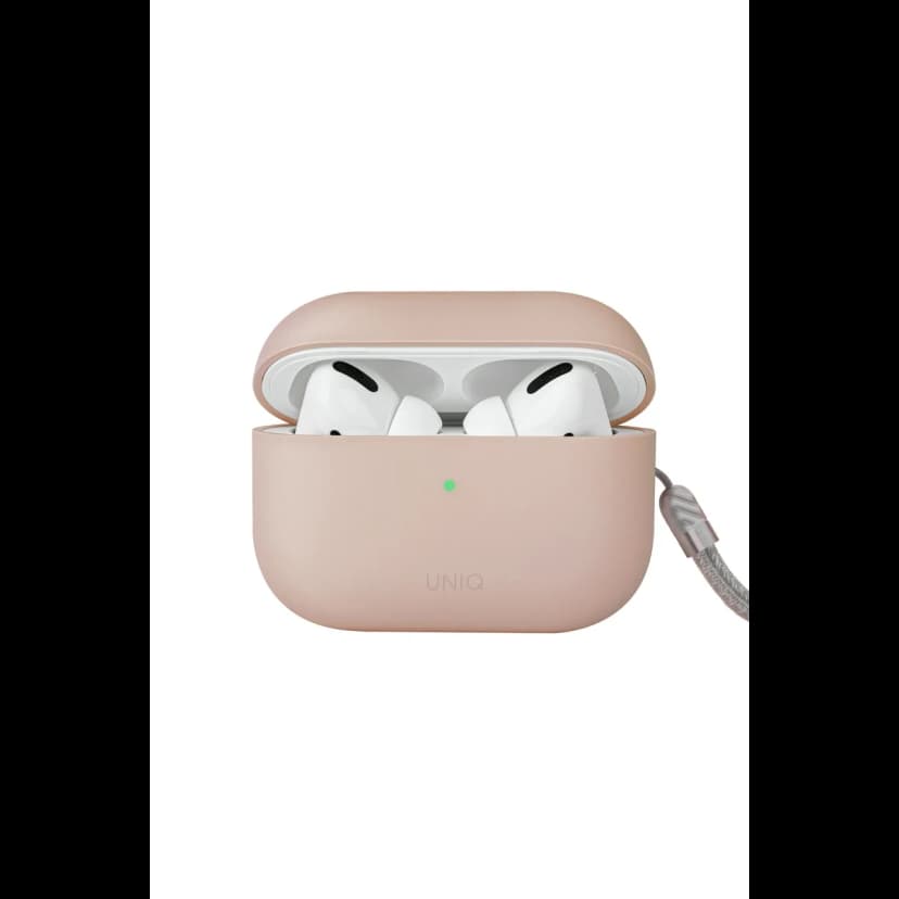 Uniq Apple Airpods Pro 2 (2.nesil) Lino Silikon Kılıf - Pembe