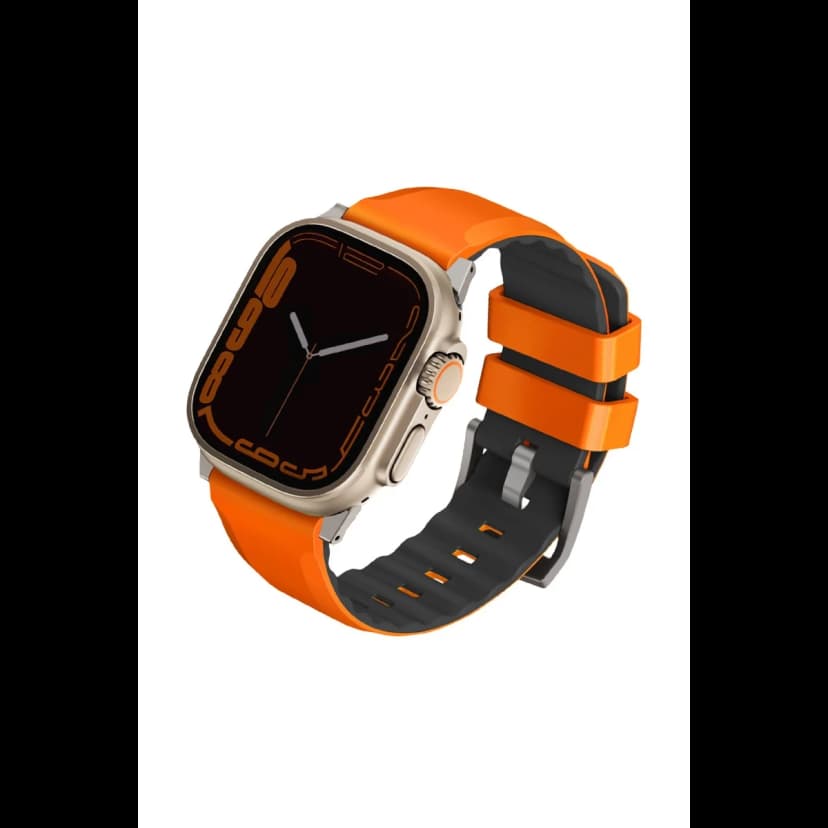 Uniq Apple Watch Ultra 49mm Linus Airosoft Silikon Kordon - Turuncu