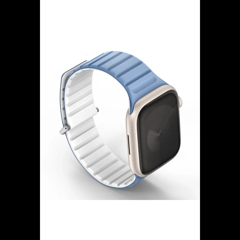 Uniq Apple Watch 41mm Revix Evo Reversible Manyetik Kordon - Mavi-Beyaz