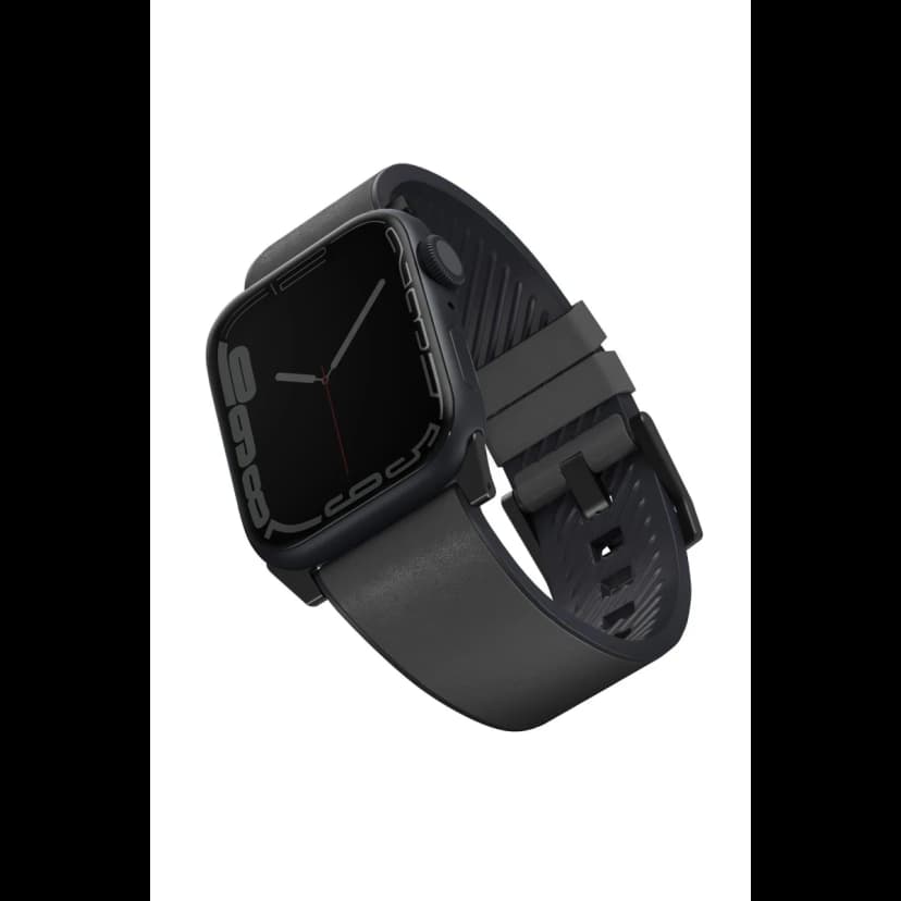 Uniq Apple Watch Ultra 49mm Straden Su Geçirmez Deri Kordon - Gri