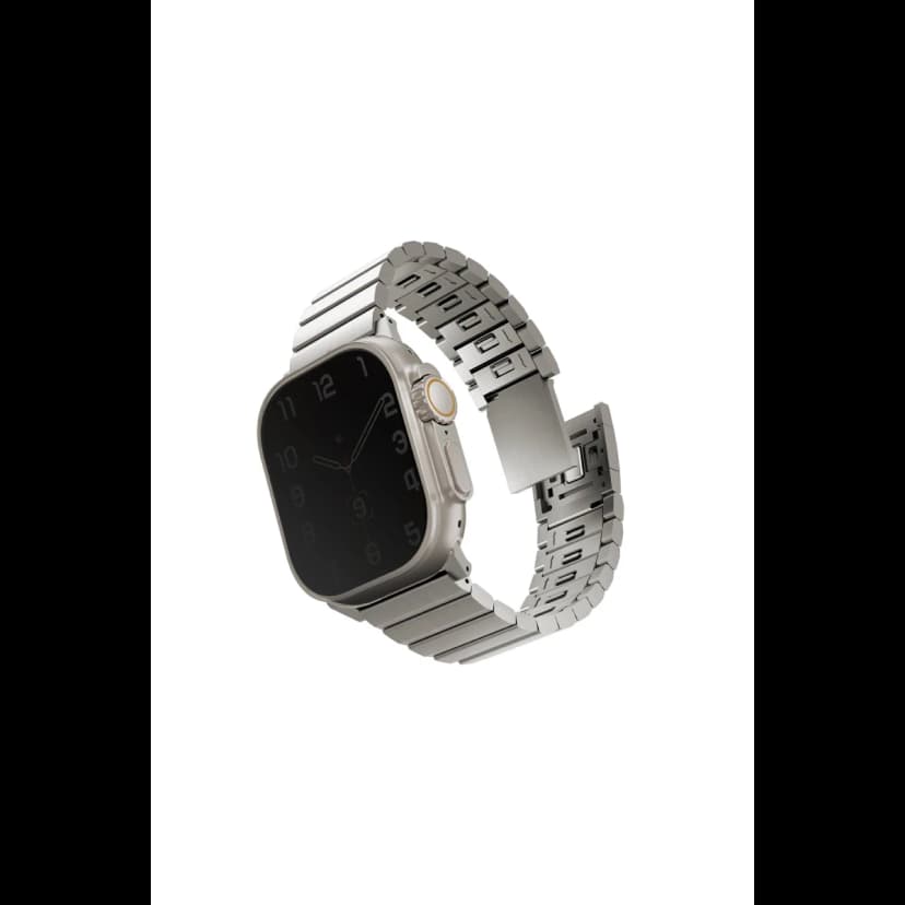 Uniq Apple Watch Ultra 49mm Strova Mag Çelik Kordon - Gümüş