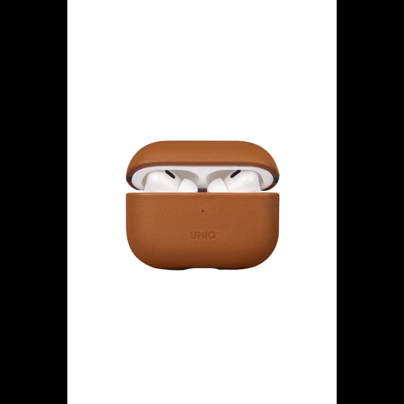 Uniq Apple Airpods Pro 2 (2.nesil) Terra Genuine Deri Kılıf - Kahverengi