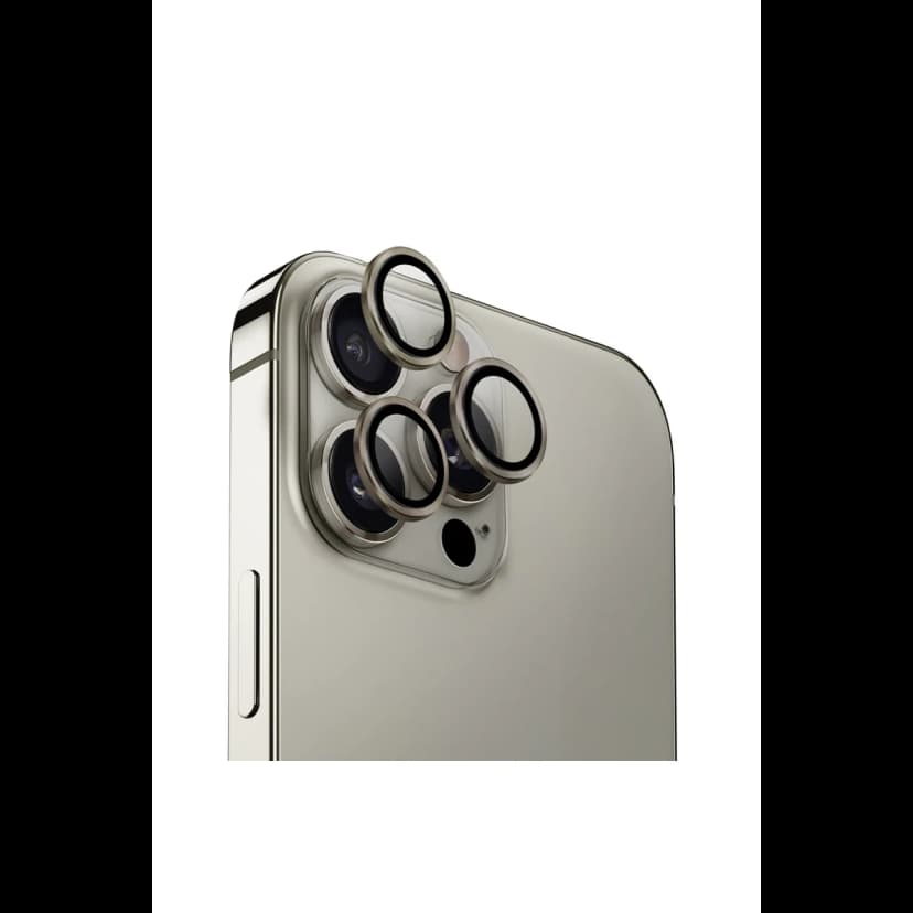 Uniq Apple iPhone 16 Pro Max Optix Alüminyum Kamera Lens Koruyucu - Gri