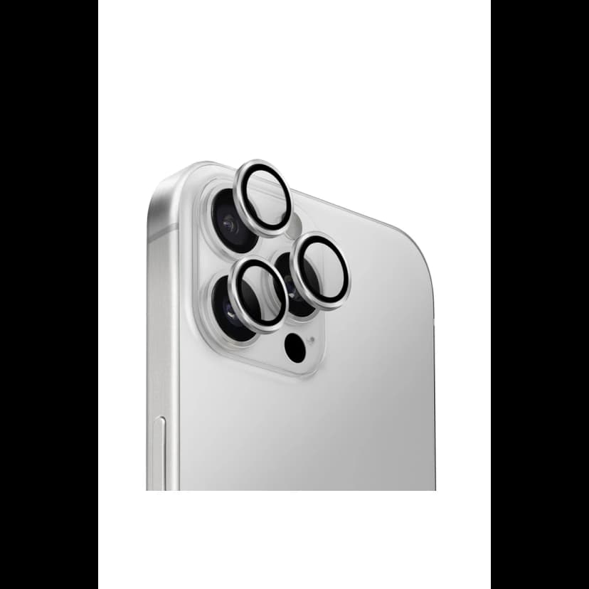 Uniq Apple iPhone 16 Pro Max Optix Alüminyum Kamera Lens Koruyucu - Gümüş