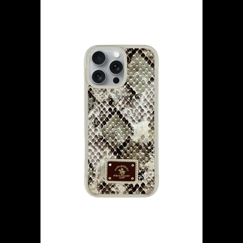 Santa Barbara Polo Racquet Club Apple iPhone 16 Pro Max Sagar Magsafe Kapak - Bej