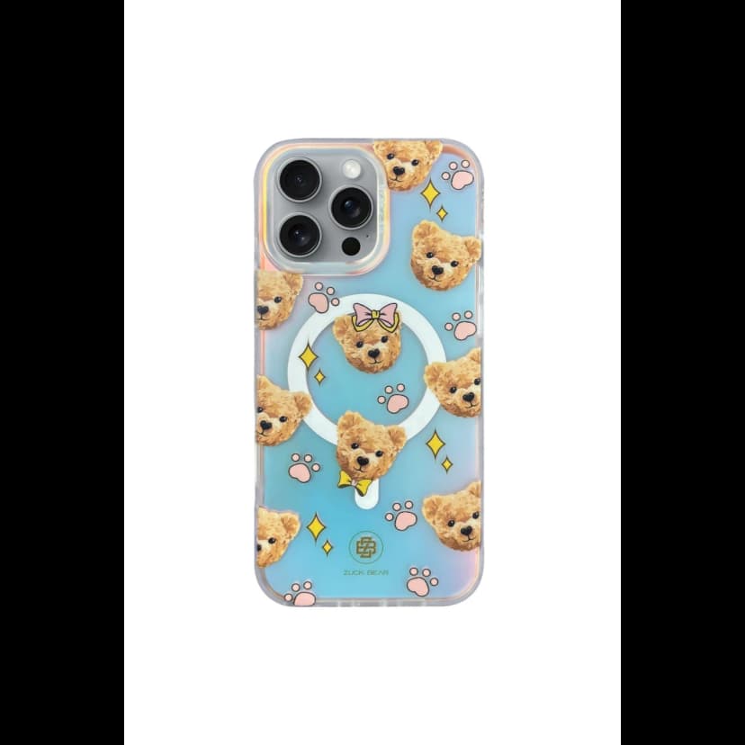 ZuckBear Apple iPhone 16 Pro Darnell Frosted Laser Magsafe Kapak - Şeffaf