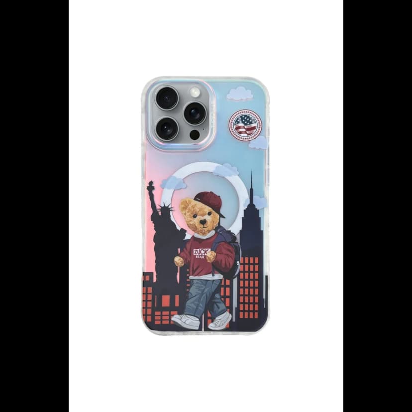 ZuckBear Apple iPhone 16 Pro Max Darnell Frosted Laser Magsafe Kapak - New York