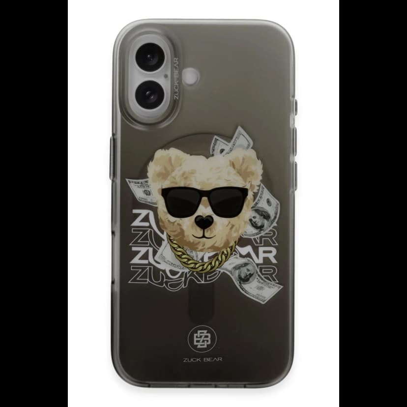 ZuckBear Apple iPhone 16 Harold Magsafe Kapak - Siyah