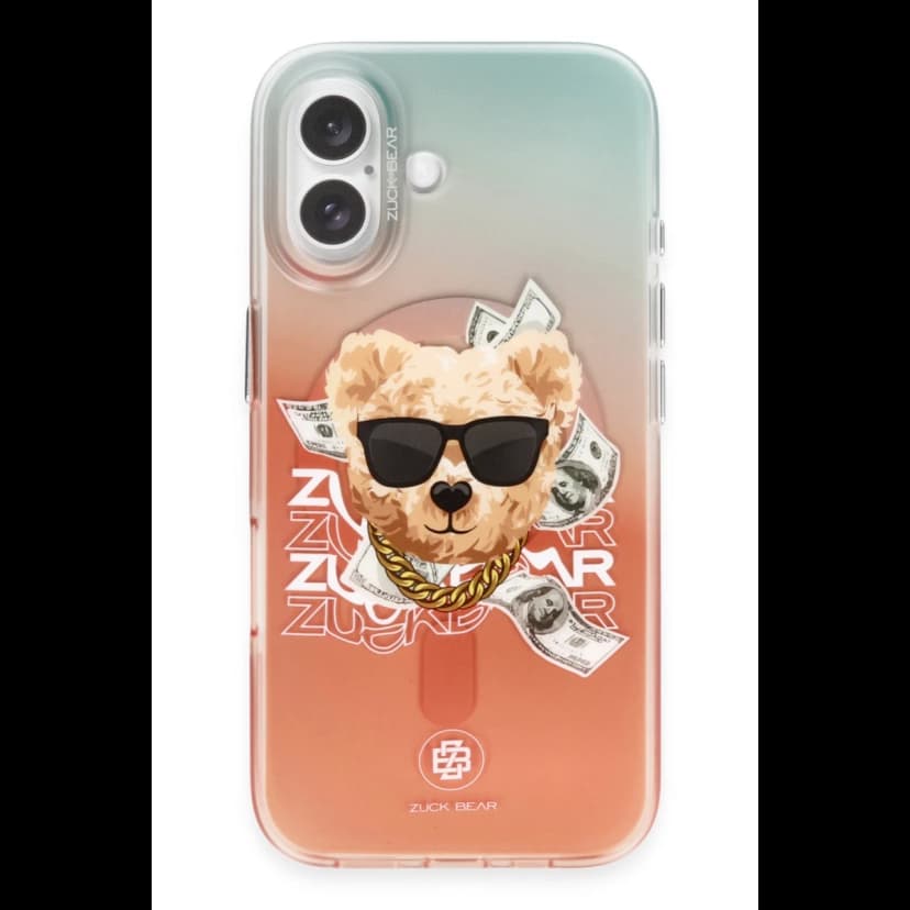 ZuckBear Apple iPhone 16 Harold Magsafe Kapak - Turuncu