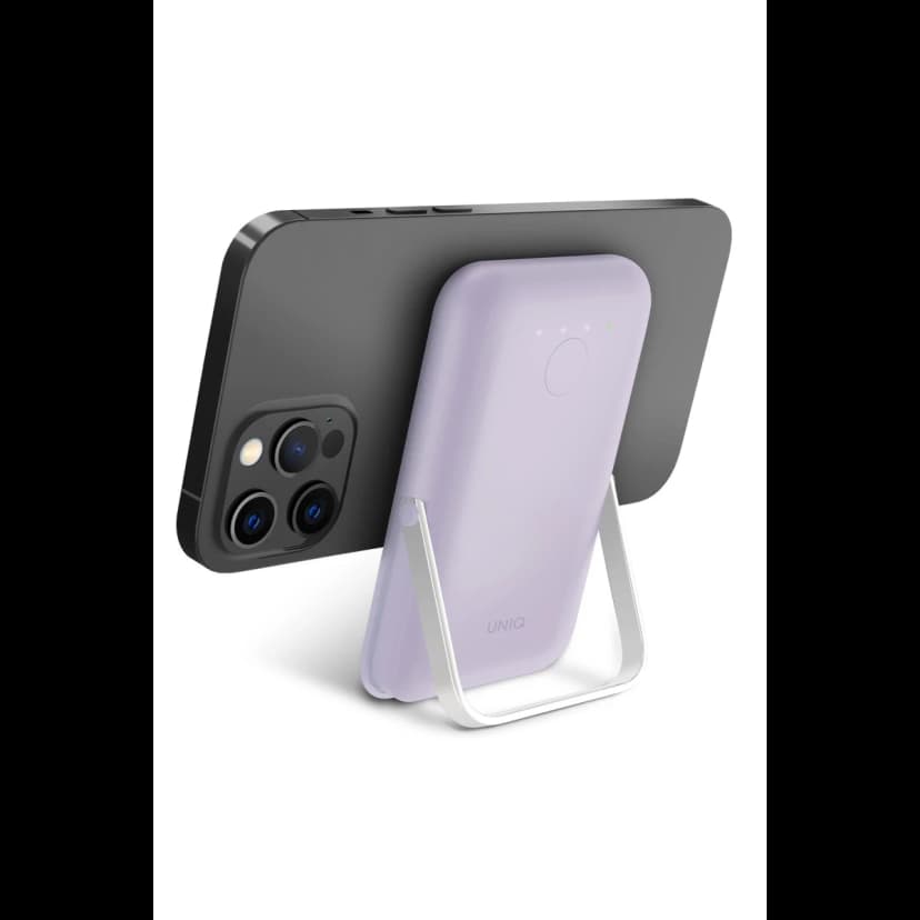 Uniq Hoveo 5.000mAh Manyetik PD Kablosuz Type-C Standlı Powerbank - Lila
