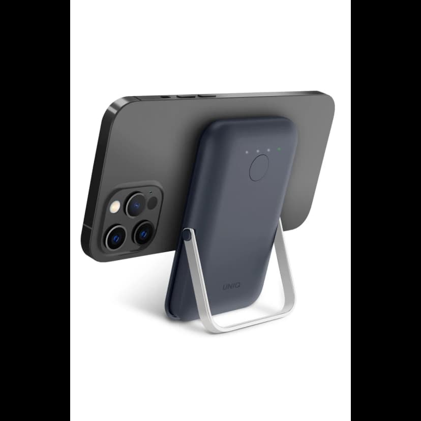 Uniq Hoveo 5.000mAh Manyetik PD Kablosuz Type-C Standlı Powerbank - Lacivert