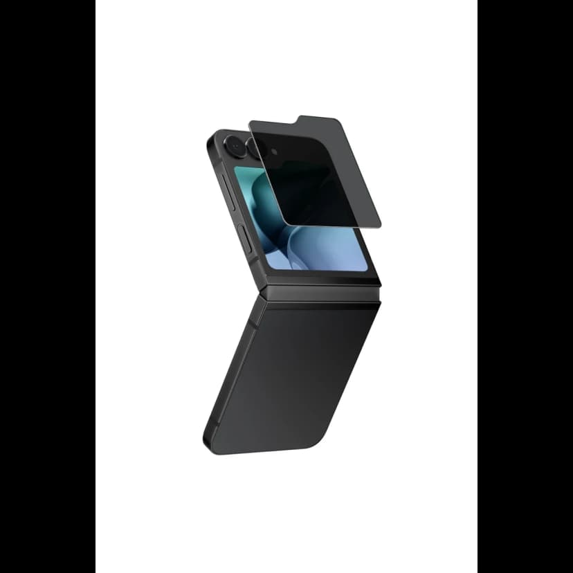 Uniq Samsung Galaxy Z Flip 6 Optix Hayalet Cam Ekran Koruyucu - Siyah