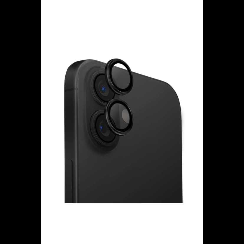 Uniq Apple iPhone 16 Optix Alüminyum Kamera Lens Koruyucu - Siyah