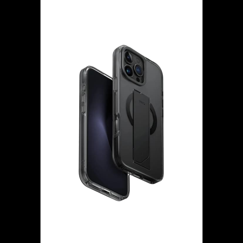 Uniq Apple iPhone 16 Pro Max Heldro Max Magsafe Standlı Kapak - Siyah