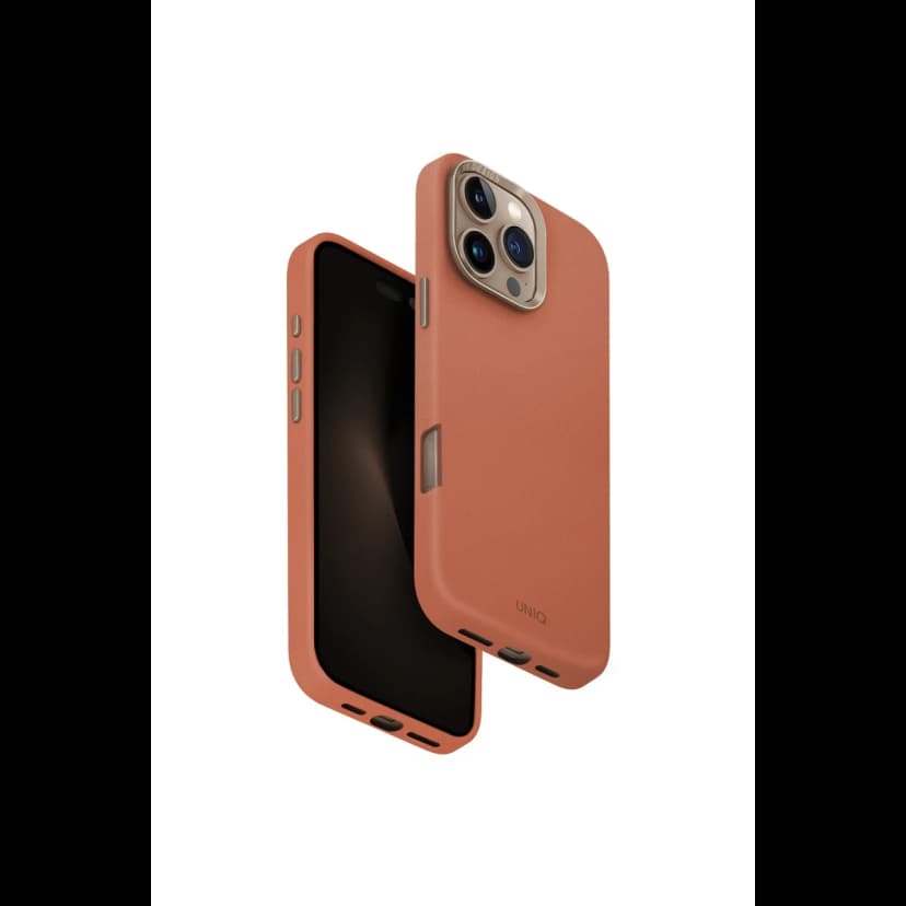 Uniq Apple iPhone 16 Pro Max Lyden Magsafe Deri Kapak - Turuncu