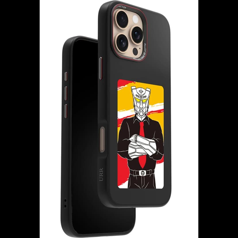 URR Apple iPhone 16 Pro Max NFC Smart Case Akıllı Kapak - Siyah