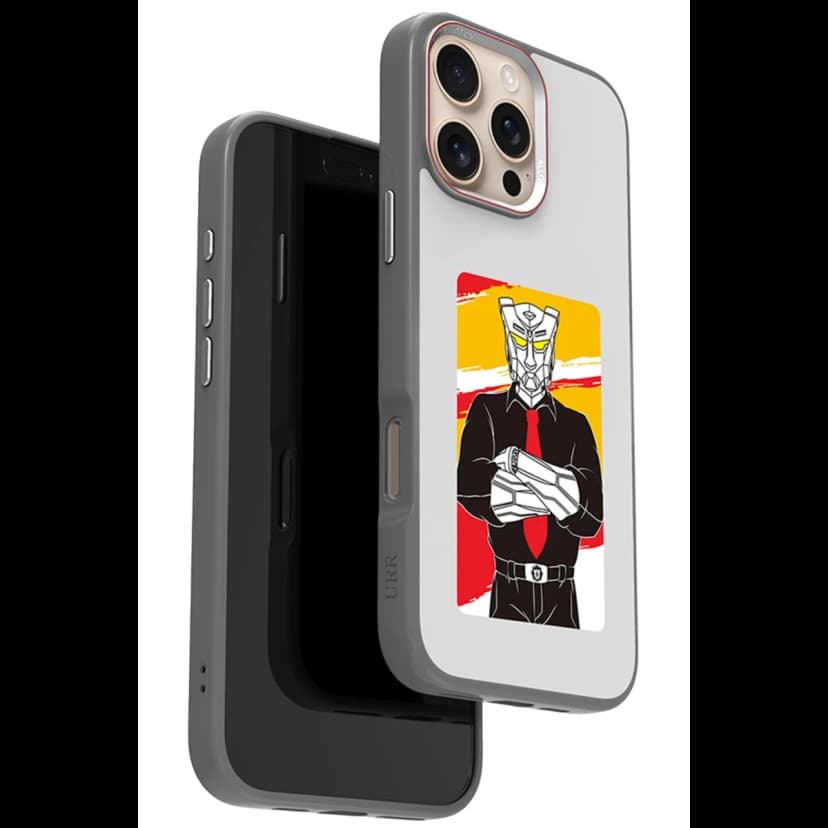 URR Apple iPhone 16 Pro Max NFC Smart Case Akıllı Kapak - Titan Gri