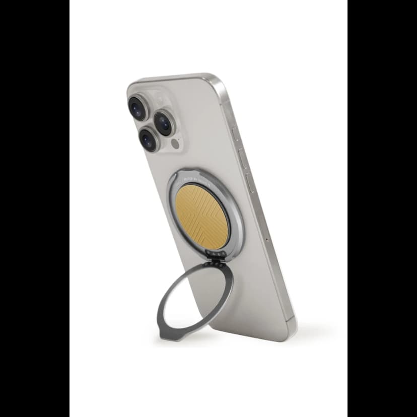 Uniq GripFit Classic 360 Manyetik Magsafe Kickstand Yüzük - Sarı
