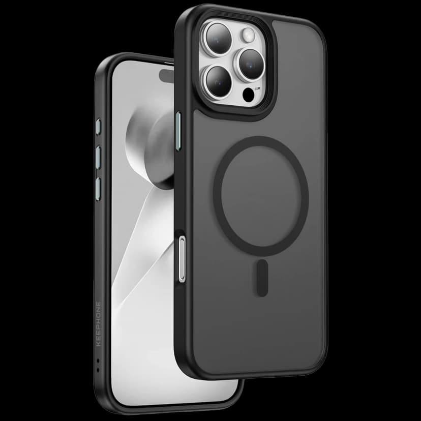 Keephone Apple iPhone 16 Pro Max Mago Pro Magsafe Kılıf - Siyah Titanyum