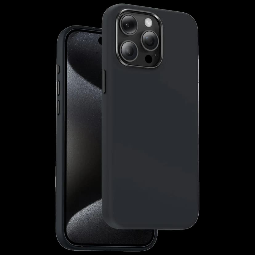 Keephone Apple iPhone 15 Pro Max Rosana Silikon Kılıf - Siyah